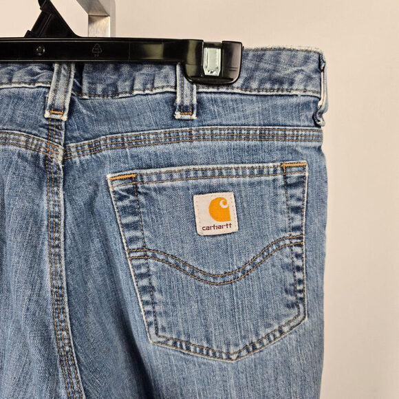 Carhartt Traditional Fit Denim Straight Leg Jeans Size 10x32 - Picture 7 of 9
